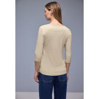 Street One Shirt Ada Heart Cotton Beige